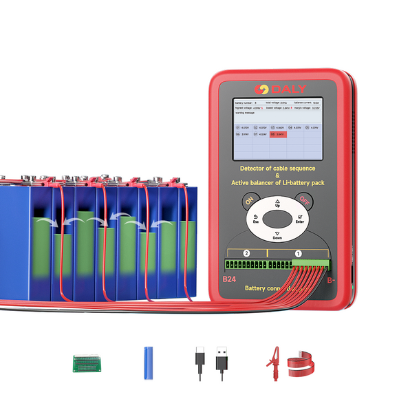 Daly BMS Lifepo4 Bms Equalizer Testing Machine 3S-24S With 10A Active Balancer