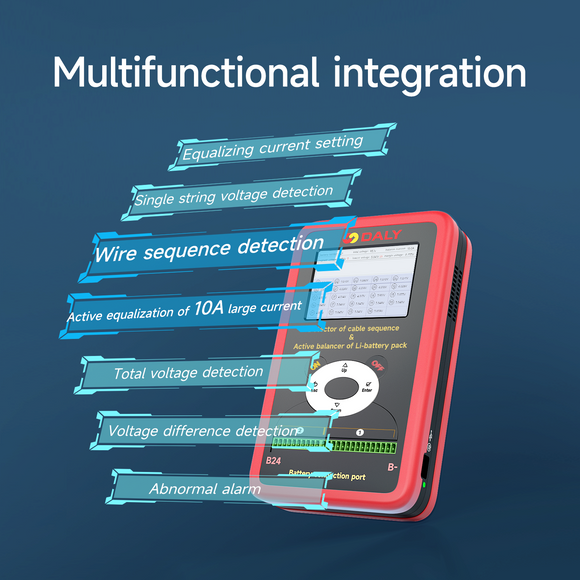 Daly BMS Lifepo4 Bms Equalizer Testing Machine 3S-24S With 10A Active Balancer