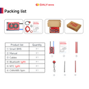DALY Smart BMS 40A 60A  3S to 20S Protection Board with Bluetooth module and NTC UART & CAN/RS485 port for Lithium Battery Pack（LifePO4，Li-ion）-6
